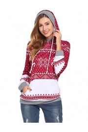 SimpleFun Women's Colorblock Raglan Sweatshirts Pullover Hoodies with Pockets - My时装实拍 - $10.99  ~ ¥73.64
