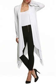 SimpleFun Women's Long Maxi Cardigan Sweater Casual Open Front Knit Cardigan Jacket - Mein aussehen - $13.99  ~ 12.02€