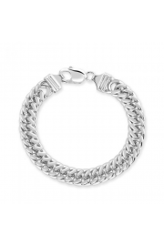 Sterling Silver 10.6mm Curb Bracelet - Moj look - £132.00  ~ 149.17€