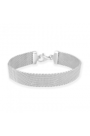 Sterling Silver 12mm Mesh Bracelet - Moj look - £62.00  ~ 70.07€