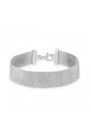 Sterling Silver 14mm Mesh Bracelet - Moj look - £78.00  ~ 88.15€