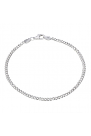 Sterling Silver 2.4mm Cut Curb Bracelet - Mein aussehen - £9.00  ~ 10.17€