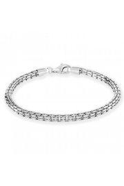 Sterling Silver 4mm Double Box Bracelet - Moj look - £36.00  ~ 300,91kn