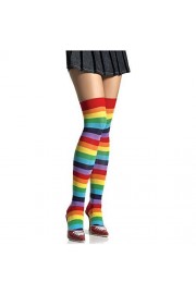 Suimiki Sexy Wide Vertical Striped Thigh High Stockings Funny Socks for Women - Moj look - $7.90  ~ 50,19kn