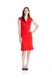 Tahari ASL Women's Crepe Short Sleeve Skirt Suit - My look - $62.80 