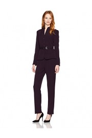 Tahari by Arthur S. Levine Women's Crepe Pant Suit with Belt - Моя внешность - $140.00  ~ 120.24€