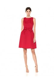 Tahari by Arthur S. Levine Women's Fit and Flare Dress With Bow On Waist In Front - Mein aussehen - $105.23  ~ 90.38€