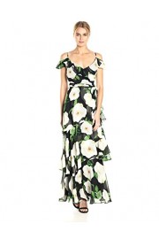 Tahari by Arthur S. Levine Women's Floral Ruffle Long Gown - Moj look - $67.79  ~ 58.22€