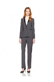 Tahari by Arthur S. Levine Women's Pant Suit with Faux Leather Trim - Mi look - $140.00  ~ 120.24€