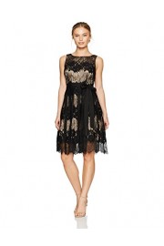 Tahari by Arthur S. Levine Women's Petite Size Sleeveless Fit and Flare Lace Dress - My look - $107.47 