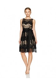 Tahari by Arthur S. Levine Women's Petite Size Sleeveless Fit and Flare Lace Dress - Моя внешность - $107.47  ~ 92.30€