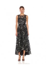 Tahari by Arthur S. Levine Women's Sleeveless Illusion Neck Embroidered Gown - My look - $279.00 