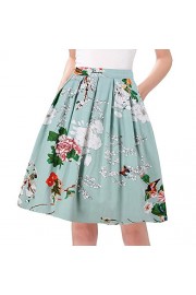 Taydey A-Line Pleated Vintage Skirts for Women - Moj look - $13.99  ~ 88,87kn