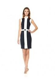 Tommy Hilfiger Women's Colorblock Scuba Zip up Dress - Mi look - $54.34  ~ 46.67€