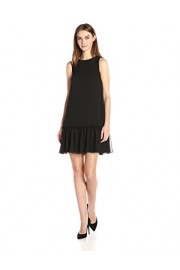 Tommy Hilfiger Women's Solid Crinkle GGT Chiffon Ruffled Hem Dress - Moj look - $49.89  ~ 316,93kn