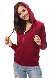 Urban CoCo Women's Full Zip-up Hooded Sweatshirt Long Sleeve Casual Hoodie Jacket - My look - $24.98 