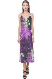 V-Neck Open Fork Long Dress - Passarela - $34.99  ~ 30.05€