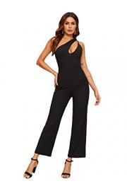 Verdusa Women's One Shoulder Cut Out Sleeveless Wide Leg Long Jumpsuit - My look - $28.99 