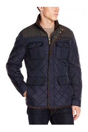 Vince Camuto Men's Quilted Jacket with Plaid Yoke - My look - $105.70 