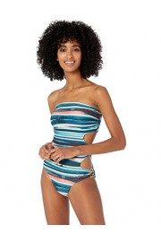 Vince Camuto Women's Bandeau One Piece Swimsuit with Ring Side Detail - My look - $14.16 