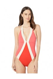 Vince Camuto Women's Halter One Piece Swimsuit with Colorblock - My look - $49.50 