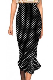 Viwenni Women's Vintage High Waist Wear to Work Bodycon Mermaid Pencil Skirt - O meu olhar - $19.99  ~ 17.17€