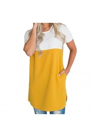 WILLTOO Clearance Short Sleeved T-Shirt Dress Shirt Casual Chiffon Top Blouses for Women - Moj look - $5.36  ~ 4.60€