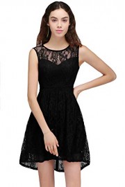 Women's Black Elegant Bridesmaid Sister Friend Series Homecoing Dress - Myファッションスナップ - $24.99  ~ ¥2,813