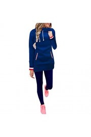 Women's Fashion Long Sleeve Sweatshirts Coat Pullover Slim Fit Hoodies Dress with Pocket S-XXL - Mi look - $6.99  ~ 6.00€