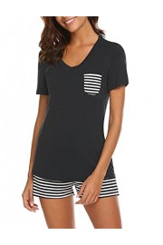 Women’s Night Dress Short Sleeve Sleepwear Full Length Sleep Shirt with Pockets Loungewear - Moj look - $19.88  ~ 17.07€