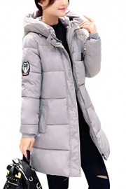 YMING Women's Long Winter Down Coat Parka Trimmed Casual Overcoat Hooded - Mein aussehen - $69.99  ~ 60.11€