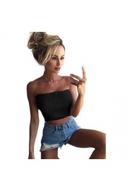 Yang-Yi Clearance, Hot Summer Women Strapless Elastic Boob Bandeau Tube Solid Tops Bra Lingerie Breast Wrap - My look - $2.95 