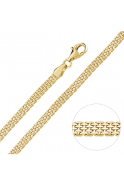 Yellow Gold Plated Sterling Silver 3.9mm - Mi look - £34.00  ~ 38.42€