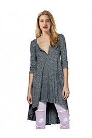 Yidarton Women's Shirt Dress High Low Long Shirts Casual Loose Tunic Tops - My look - $6.99 