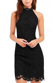 Zalalus Women's Cocktail Dress High Neck Lace Dresses For Special Occasions - Moj look - $59.99  ~ 51.52€