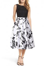 Zalalus Women's Sleeveless Lace Patchwork Cocktail Party Swing Dress With Pockets - My look - $59.99 