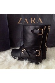 Zara black boots - Myファッションスナップ - 