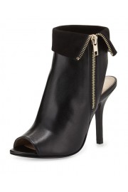 black, leather, booties - My look - $179.10  ~ £136.12