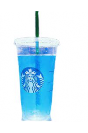 blue starbucks drink - My时装实拍 - 