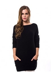 cmz2005 Women Cashmere Knitted Long Sleeve Pulloves Loose Casual Long Sweater 836 - Moj look - $16.99  ~ 14.59€