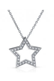 diamond star necklace - Myファッションスナップ - 