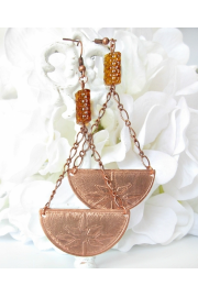 Etched copper earrings - 相册 - 