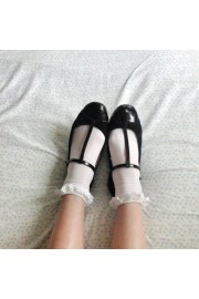 frilly socks with mary jane kitten heels - My look - $67.99  ~ £51.67