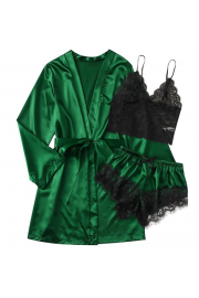 green  Sexy Pajama  set - Mój wygląd - 