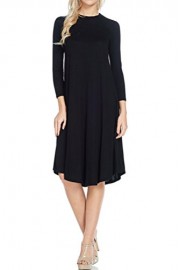 iconic luxe Women's A-Line Mock Neckline Dress - Moj look - $48.00  ~ 41.23€