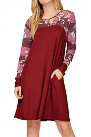 iconic luxe Women's Solid Print Combination Dress - My look - $48.00 