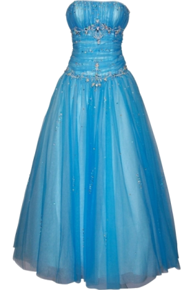 PacificPlex Dresses - Beaded Mesh Fairy Prom Dress Blue - $179.99